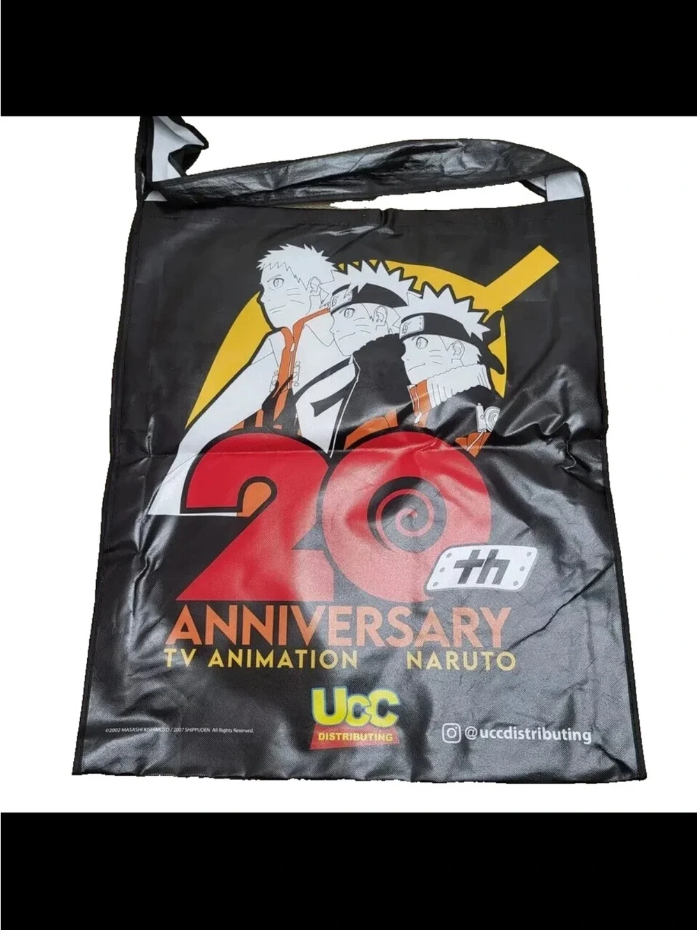 Naruto Shippuden Graphic Garment Bag - Black Multicolor